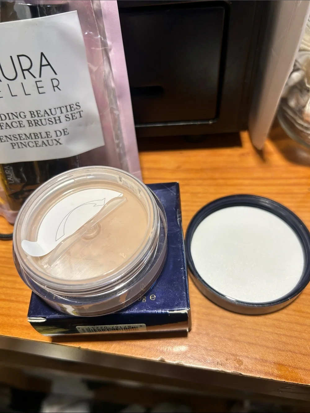 Estée Lauder Navy and Gold Loose Powder Compact